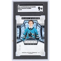 Macklin Celebrini San Jose Sharks 2024-25 Upper Deck Black Diamond #BDB-MC #312/349 SGC Authenticated 9 Rookie Card