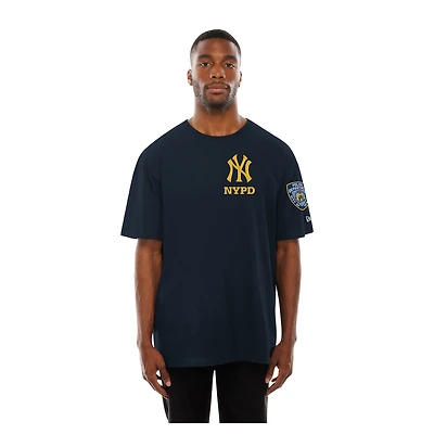 Men's New Era Navy New York Yankees NYPD Embroidered T-Shirt