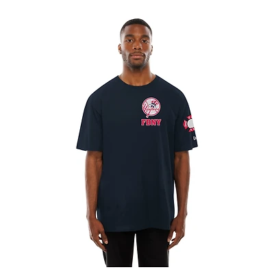 Men's New Era Navy New York Yankees FDNY Embroidered T-Shirt