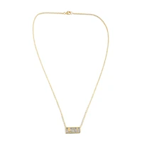 FanDrip LSU Tigers Diamond Pendant Necklace with 18" Chain