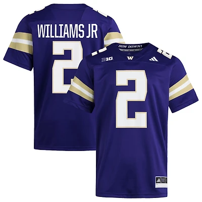 Men's adidas Demond Williams Jr Purple Washington Huskies Home NIL Football Player Jersey