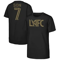 Youth Son Heung-Min Black LAFC Name & Number T-Shirt