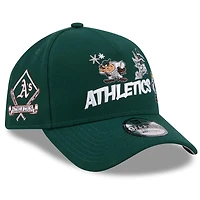 Men's New Era Green Athletics Looney Tunes A-Frame 9FORTY Adjustable Hat
