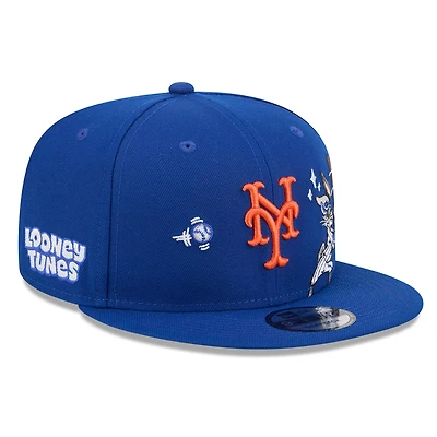 Men's New Era Royal New York Mets Looney Tunes Bugs Bunny 9FIFTY Snapback Hat