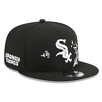 Men's New Era Black Chicago White Sox Looney Tunes Bugs Bunny 9FIFTY Snapback Hat