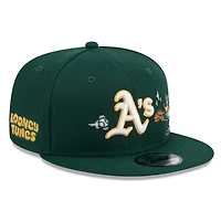 Men's New Era Green Athletics Looney Tunes Daffy Duck 9FIFTY Snapback Hat