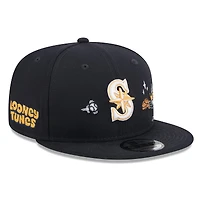 Men's New Era Navy Seattle Mariners Looney Tunes Daffy Duck 9FIFTY Snapback Hat