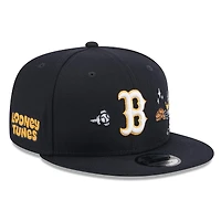 Men's New Era Navy Boston Red Sox Looney Tunes Daffy Duck 9FIFTY Snapback Hat
