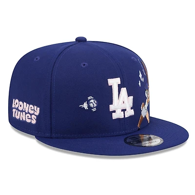 Men's New Era Royal Los Angeles Dodgers Looney Tunes Lola Bunny 9FIFTY Snapback Hat