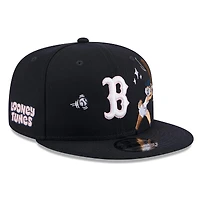 Men's New Era Navy Boston Red Sox Looney Tunes Lola Bunny 9FIFTY Snapback Hat