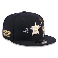 Men's New Era Navy Houston Astros Looney Tunes Tasmanian Devil 9FIFTY Snapback Hat