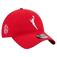 Men's New Era  Red Portland Fire 9TWENTY Logowoman Adjustable Hat