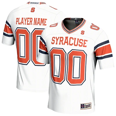 Unisex GameDay Greats White Syracuse Orange NIL Pick-A-Player Lightweight Football Jersey
