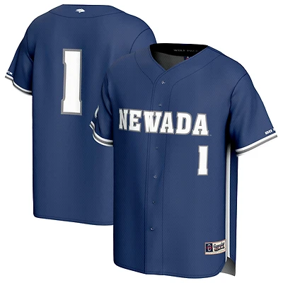 Unisex GameDay Greats Navy Nevada Wolf Pack Lightweight Baseball Jersey