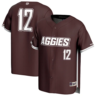 Unisex GameDay Greats Maroon Texas A&M Aggies Lightweight Baseball Jersey