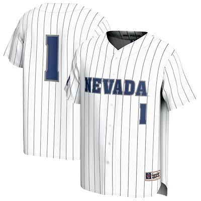Unisex GameDay Greats White Nevada Wolf Pack Lightweight Baseball Jersey