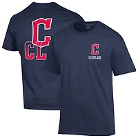 Men's Champion  Navy Cleveland Guardians Jersey T-Shirt