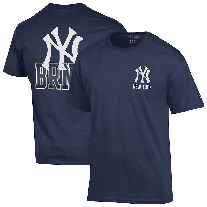 Men's Champion Navy New York Yankees Jersey T-Shirt