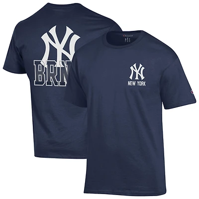 Men's Champion Navy New York Yankees Jersey T-Shirt