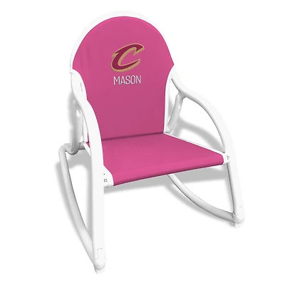 Chad & Jake Pink Cleveland Cavaliers Personalized Rocking Chair