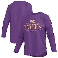 Women's Pressbox Purple LSU Tigers Silveron Long Sleeve T-Shirt