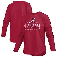 Women's Pressbox Crimson Alabama Crimson Tide Silveron Long Sleeve T-Shirt