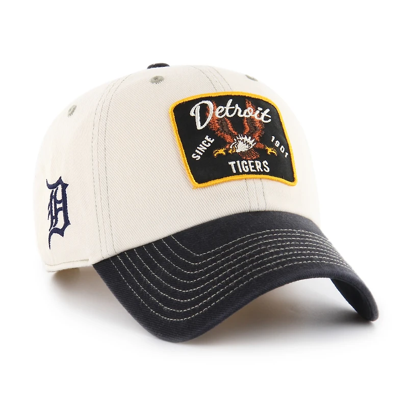 Men's '47  Natural/Black Detroit Tigers Keepsake Collection Clean Up Adjustable Hat