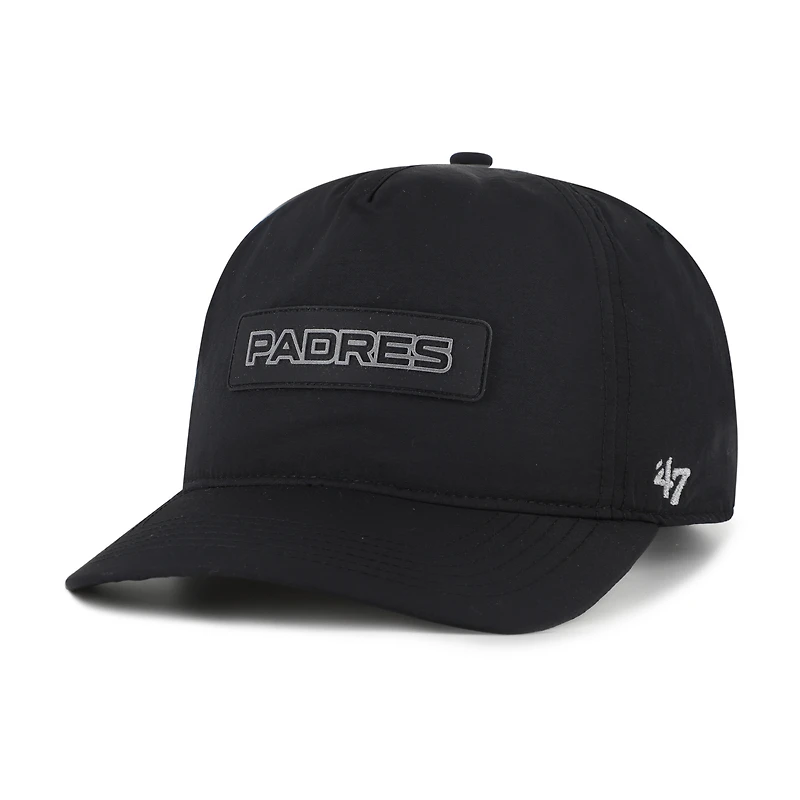 Men's '47 Black San Diego Padres Quiet Outdoors Hitch Adjustable Hat