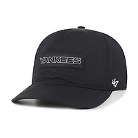 Men's '47 Black New York Yankees Quiet Outdoors Hitch Adjustable Hat