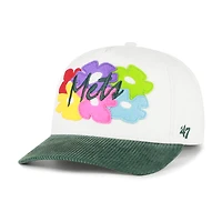 Men's '47 White/Green New York Mets Flora Gallery Hitch Adjustable Hat