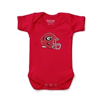 Infant Chad & Jake Red Georgia Bulldogs Helmet Bodysuit