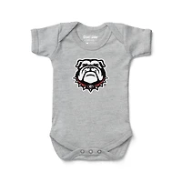 Infant Chad & Jake Heather Gray Georgia Bulldogs Helmet Bodysuit