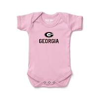 Infant Chad & Jake Pink Georgia Bulldogs Logo Bodysuit