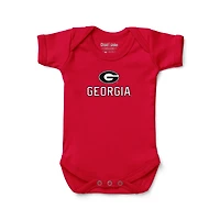 Infant Chad & Jake Red Georgia Bulldogs Helmet Bodysuit