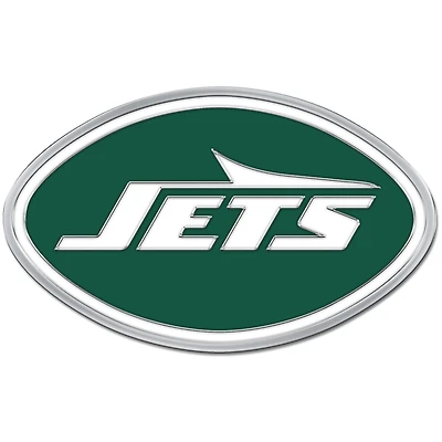 WinCraft New York Jets Colored Chrome Auto Emblem