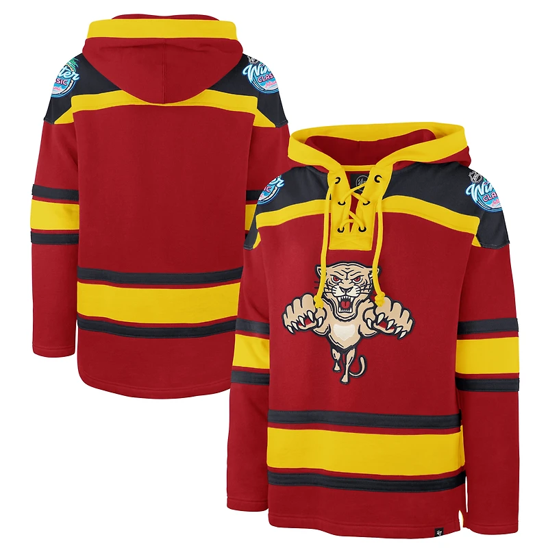 Men's '47 Red Florida Panthers 2026 NHL Winter Classic Superior Lacer Hoodie