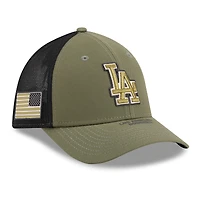 Men's New Era  Olive Los Angeles Dodgers 2026 Armed Forces Day 39THIRTY M-Crown Flex Hat