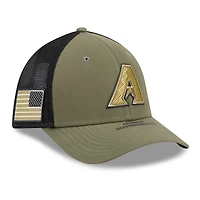 Men's New Era  Olive Arizona Diamondbacks 2026 Armed Forces Day 39THIRTY M-Crown Flex Hat