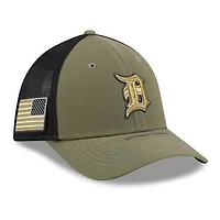 Men's New Era  Olive Detroit Tigers 2026 Armed Forces Day 39THIRTY M-Crown Flex Hat
