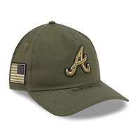 Men's New Era  Olive Atlanta Braves 2026 Armed Forces Day 9TWENTY Adjustable Hat