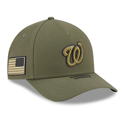 Men's New Era  Olive Washington Nationals 2026 Armed Forces Day 9FORTY Adjustable Hat
