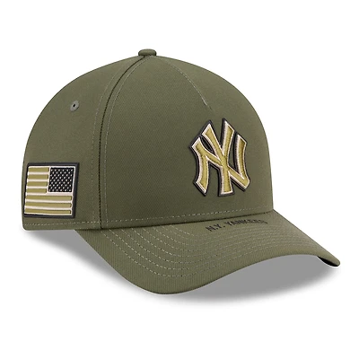 Men's New Era  Olive New York Yankees 2026 Armed Forces Day 9FORTY Adjustable Hat