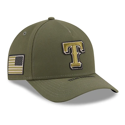 Men's New Era  Olive Texas Rangers 2026 Armed Forces Day 9FORTY Adjustable Hat