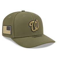 Men's New Era  Olive Washington Nationals 2026 Armed Forces Day 9SEVENTY Adjustable Hat