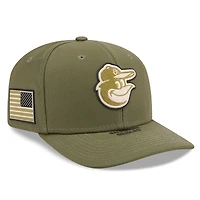 Men's New Era  Olive Baltimore Orioles 2026 Armed Forces Day 9SEVENTY Adjustable Hat