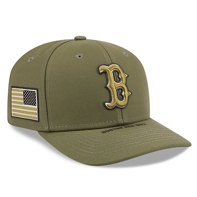 Men's New Era  Olive Boston Red Sox 2026 Armed Forces Day 9SEVENTY Adjustable Hat