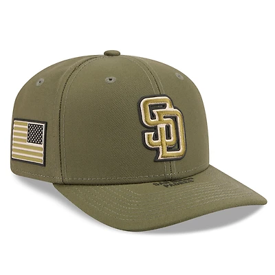 Men's New Era  Olive San Diego Padres 2026 Armed Forces Day 9SEVENTY Adjustable Hat