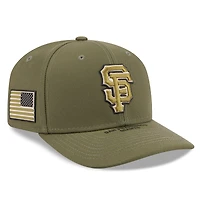 Men's New Era  Olive San Francisco Giants 2026 Armed Forces Day 9SEVENTY Adjustable Hat