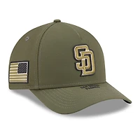 Youth New Era Olive San Diego Padres 2026 Armed Forces Day 9FORTY M-Crown Adjustable Hat