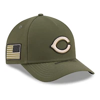 Youth New Era Olive Cincinnati Reds 2026 Armed Forces Day 9FORTY M-Crown Adjustable Hat